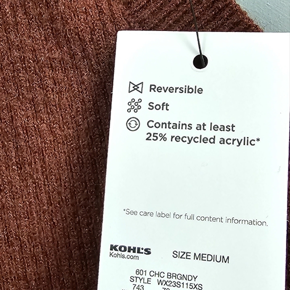 Women's FLX Ribbed Open-Back V-Neck Sweater - Picture 2 of 4